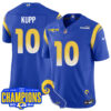 Los Angeles Rams 2024 NFC West Division Champions Jersey – All Stitched – Cooper Kupp – 10 – Royal Jersey