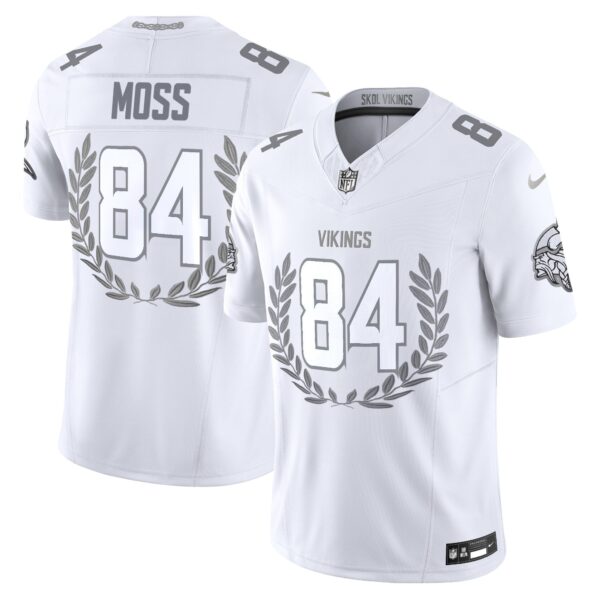 Minnesota Vikings Platinum MVP Vapor Limited Jersey – All Stitched – Randy Moss Jersey
