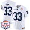 Penn State Nittany Lions 2024 The Fiesta Bowl Patch Vapor Limited Jersey – All Stitched – White – Jack Ham Jersey