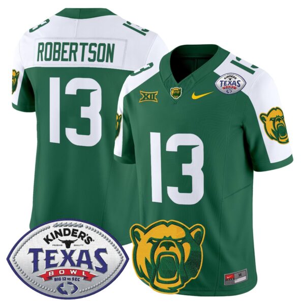 Baylor Bears 2024 Texas Bowl Vapor Limited Jersey – All Stitched – Green Alternate – Sawyer Robertson Jersey