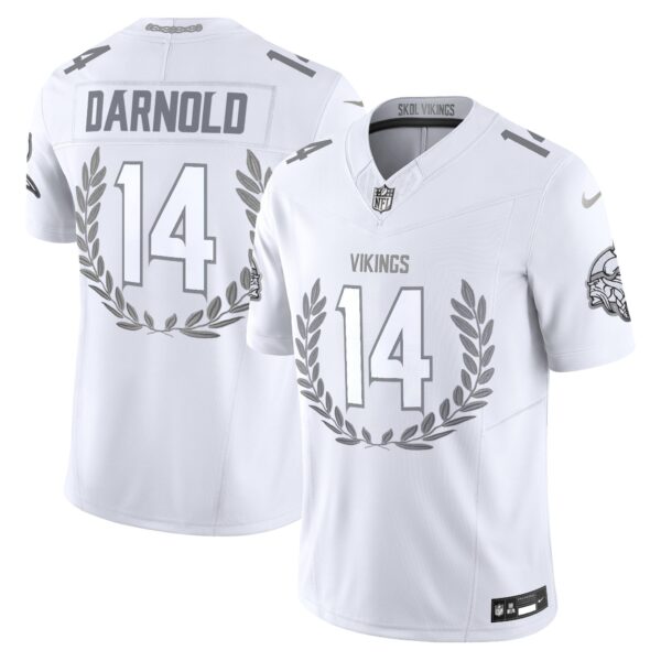 Minnesota Vikings Platinum MVP Vapor Limited Jersey – All Stitched – Sam Darnold Jersey