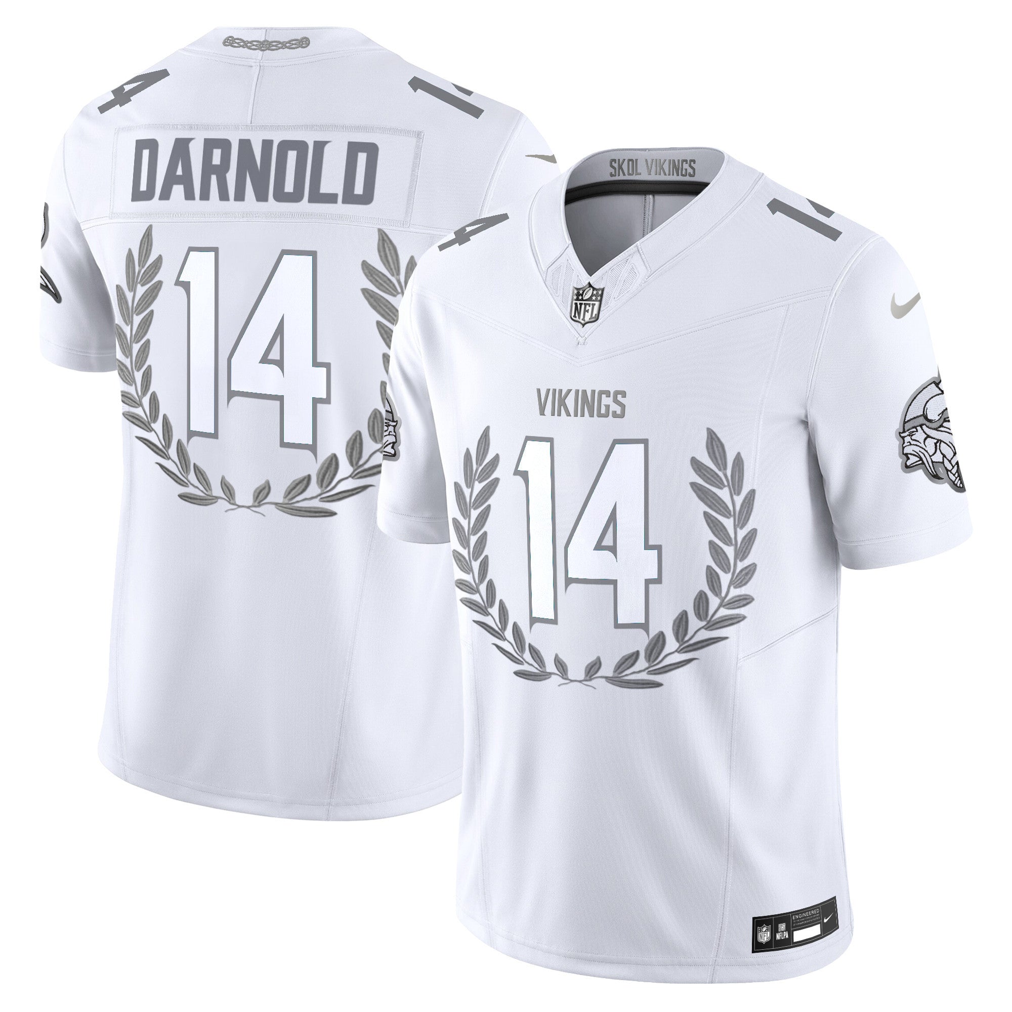 Minnesota Vikings Platinum MVP Vapor Limited Jersey – All Stitched – Sam Darnold Jersey