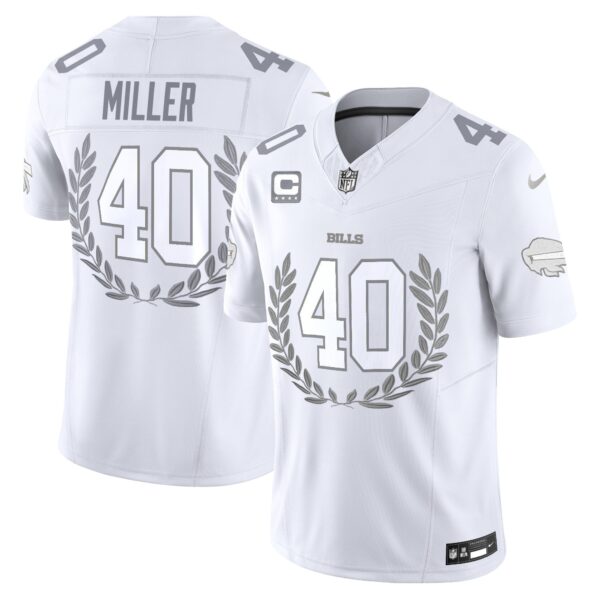 Buffalo Bills Platinum MVP Vapor Limited Jersey – All Stitched – Von Miller Jersey