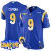 Los Angeles Rams 2024 NFC West Division Champions Jersey – All Stitched – Blake Corum – 22 – Royal Jersey