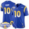 Los Angeles Rams 2024 NFC West Division Champions Jersey N1 – All Stitched – Cooper Kupp – 10 – Royal Jersey