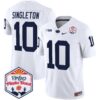 Penn State Nittany Lions 2024 The Fiesta Bowl Patch Vapor Limited Jersey – All Stitched – White – Nicholas Singleton Jersey