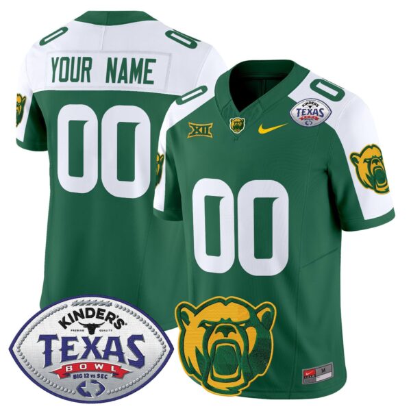 Baylor Bears 2024 Texas Bowl Vapor Limited Custom Jersey – All Stitched – Green Alternate Jersey