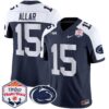 Penn State Nittany Lions 2024 The Fiesta Bowl Patch Vapor Limited Jersey – All Stitched – Navy Alternate – Drew Allar Jersey