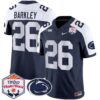 Penn State Nittany Lions 2024 The Fiesta Bowl Patch Vapor Limited Jersey – All Stitched – Navy Alternate – Saquon Barkley Jersey