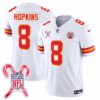 Men’s Kansas City Chiefs Limited Jersey – Christmas Patch – HOPKINS – 8 – White Jersey