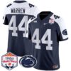 Penn State Nittany Lions 2024 The Fiesta Bowl Patch Vapor Limited Jersey – All Stitched – Navy Alternate – Tyler Warren Jersey