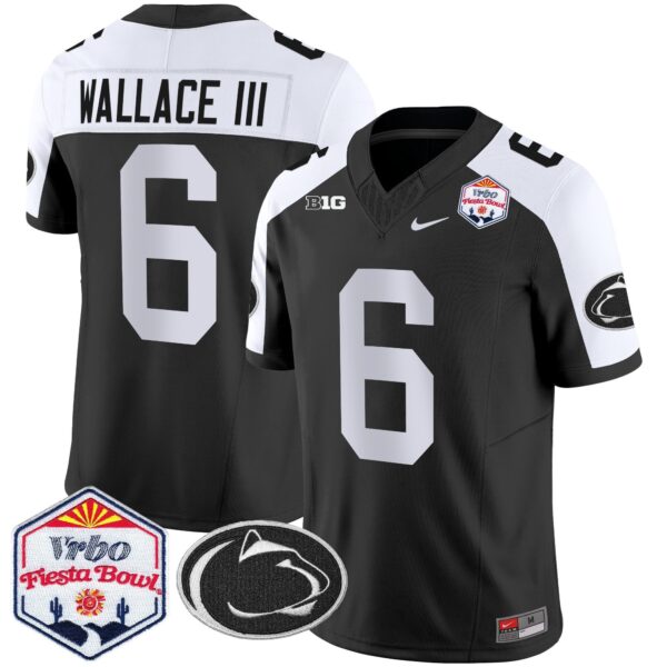 Penn State Nittany Lions 2024 The Fiesta Bowl Patch Vapor Limited Jersey – All Stitched – Black Alternate – Harrison Wallace III Jersey