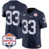 Penn State Nittany Lions 2024 The Fiesta Bowl Patch Vapor Limited Jersey – All Stitched – Navy – Jack Ham Jersey