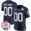 Penn State Nittany Lions 2024 The Fiesta Bowl Patch Vapor Limited Custom Jersey – All Stitched – Navy Jersey