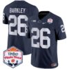 Penn State Nittany Lions 2024 The Fiesta Bowl Patch Vapor Limited Jersey – All Stitched – Navy – Saquon Barkley Jersey