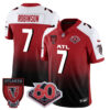 Atlanta Falcons 60th Season Vapor Limited Jersey – All Stitched – Red Alternate – Bijan Robinson Jersey