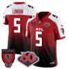Atlanta Falcons 60th Season Vapor Limited Jersey – All Stitched – Red Alternate – Drake London Jersey