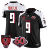Atlanta Falcons 60th Season Vapor Limited Jersey – All Stitched – Black Alternate – Michael Penix Jr. Jersey