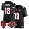 Atlanta Falcons 60th Season Vapor Limited Jersey – All Stitched – Black – Kirk Cousins Jersey