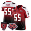 Atlanta Falcons 60th Season Vapor Limited Jersey – All Stitched – Red Alternate – Kaden Elliss Jersey