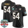 Dolphins Gold Trim Vapor Limited Jersey – All Stitched – Black – Zach Thomas Jersey