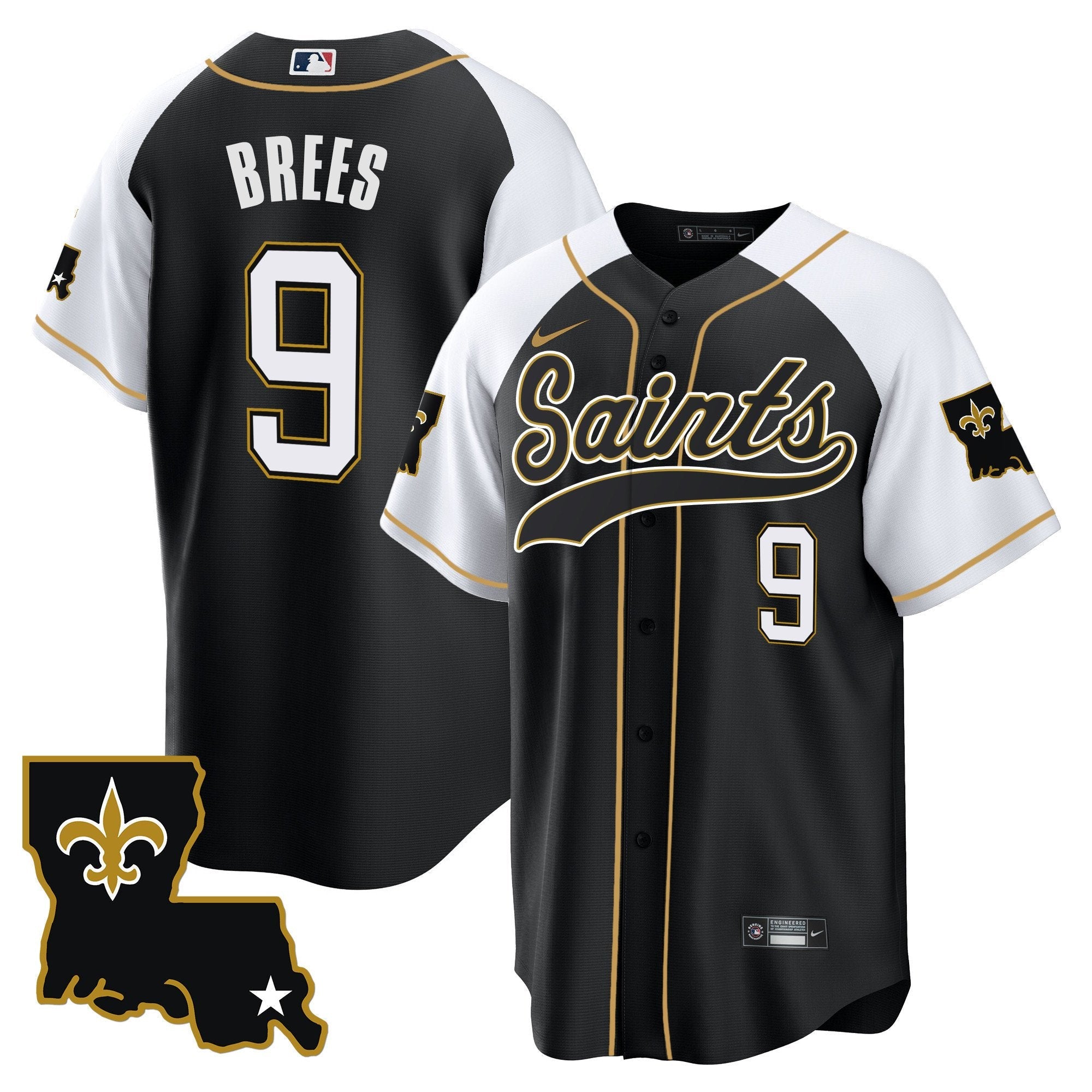 Saints 1987 Legacy Cool Base Jersey – All Stitched – Alternate – Drew Brees Jersey
