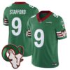 Rams Mexico Vapor Limited Jersey – All Stitched – Green – Matthew Stafford Jersey
