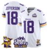Minnesota Vikings Kings Of The North Patch Vapor Limited Jersey V3 – All Stitched – White – Justin Jefferson Jersey