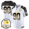 Steelers Arch Smoke 50th Anniversary Of Super Bowl IX Patch Vapor Limited Jersey – All Stitched – Inverted – T. J. Watt Jersey
