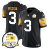 Pittsburgh Steelers Throwback 2024 Vapor Limited Jersey – All Stitched – 1975 Throwback – Russell Wilson Jersey