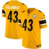 Steelers Vapor Limited Jersey – All Stitched – Gold – Troy Polamalu Jersey