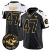 Pittsburgh Steelers Throwback 1933 Patch Gold Vapor Limited Jersey – All Stitched – Alternate – Donald Trump Jersey