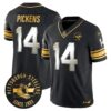 Pittsburgh Steelers Throwback 1933 Patch Gold Vapor Limited Jersey – All Stitched – Black Limited – George Pickens Jersey