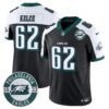 Eagles 2024 Vapor Limited Jersey – Est. 1933 Patch – All Stitched – Black Alternate – Jason Kelce Jersey