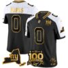 New York Giants 100th Season & State Patch Gold Vapor Limited Jersey – All Stitched – Alternate – Brian Burns Jersey