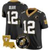 Saints EST. 1967 Patch Vapor Jersey – All Stitched – Black – Chris Olave Jersey