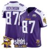 Minnesota Vikings Kings Of The North Patch Vapor Limited Jersey V3 – All Stitched – Purple Alternate – T.J. Hockenson Jersey