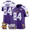 Minnesota Vikings Kings Of The North Patch Vapor Limited Jersey V3 – All Stitched – Purple Alternate – Randy Moss Jersey