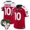 Rams Mexico Vapor Limited Jersey – All Stitched – Red Alternate – Tony Zendejas Jersey