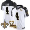 Saints Vapor Limited Jersey – New Orleans Patch – All Stitched – Inverted – Derek Carr Jersey