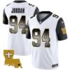 Saints 1987 Legacy Arch Smoke Jersey – All Stitched – Black Sleeves – Cameron Jordan Jersey