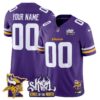 Minnesota Vikings Kings Of The North Patch Vapor Limited Custom Jersey V3 – All Stitched – Purple Jersey