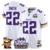 Minnesota Vikings Kings Of The North Patch Vapor Limited Jersey V3 – All Stitched – White – Harrison Smith Jersey