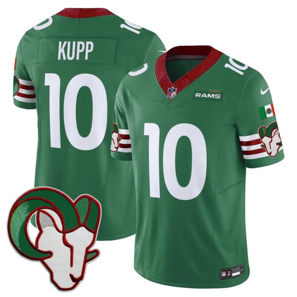 Rams Mexico Vapor Limited Jersey – All Stitched – Green – Cooper Kupp Jersey