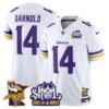 Minnesota Vikings Kings Of The North Patch Vapor Limited Jersey V3 – All Stitched – White – Sam Darnold Jersey