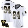 Saints 1987 Legacy Arch Smoke Jersey – All Stitched – White – Cameron Jordan Jersey