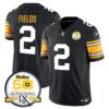 Pittsburgh Steelers Throwback 2024 Vapor Limited Jersey – All Stitched – 1975 Throwback – Justin Fields Jersey