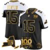 New York Giants 100th Season & State Patch Gold Vapor Limited Jersey – All Stitched – Alternate – Tommy DeVito Jersey