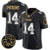Steelers DMR Patch Gold Vapor Limited Jersey – All Stitched – Black Limited – George Pickens Jersey