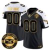 Philadelphia Eagles 2024 Throwback Gold Vapor Limited Custom Jersey – Est. 1933 Patch – All Stitched – Alternate Jersey